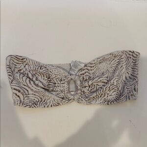 Anine Bing Animal Print Bandeau Top medium